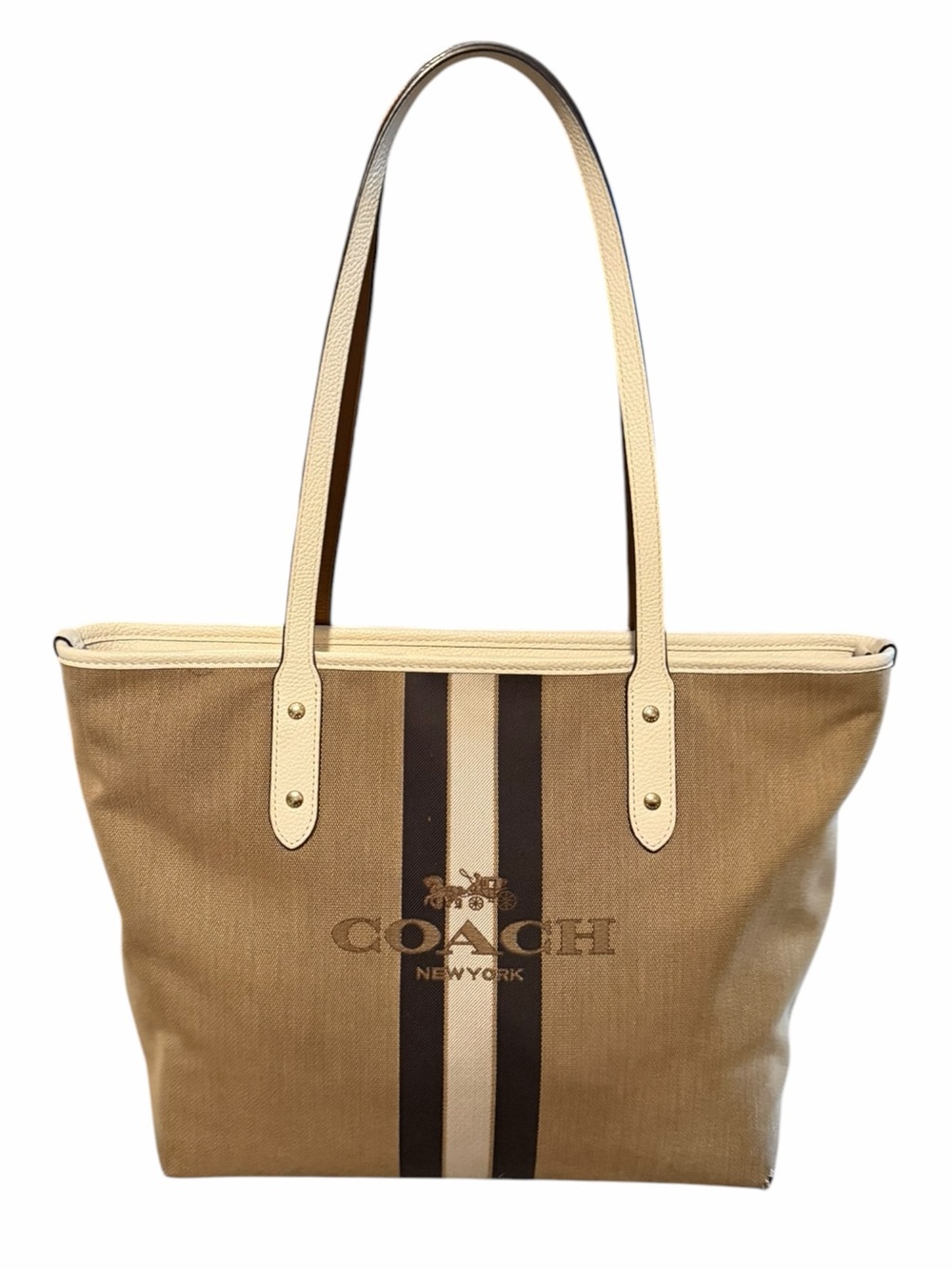 Coach City Horse and Carriage Zip Tote
